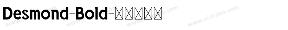 Desmond-Bold字体转换