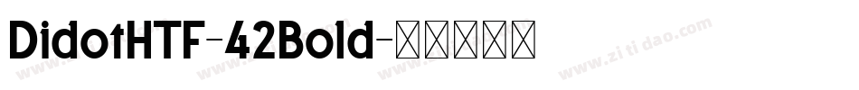 DidotHTF-42Bold字体转换