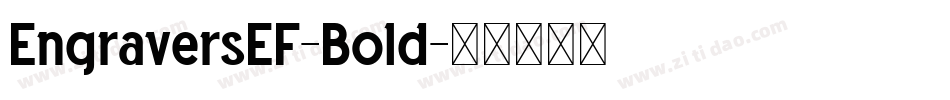EngraversEF-Bold字体转换