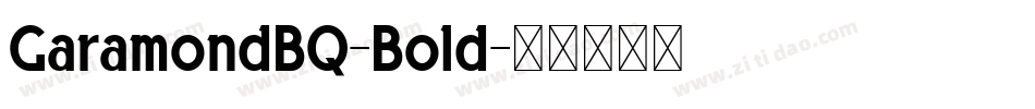GaramondBQ-Bold字体转换