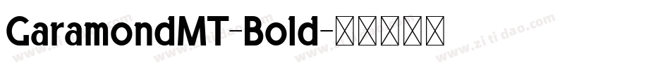 GaramondMT-Bold字体转换