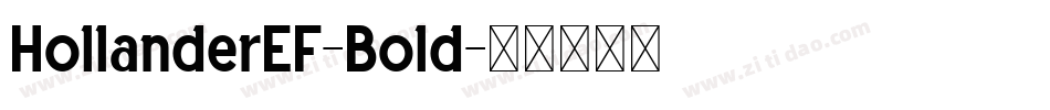 HollanderEF-Bold字体转换