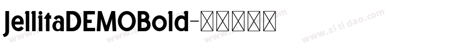JellitaDEMOBold字体转换