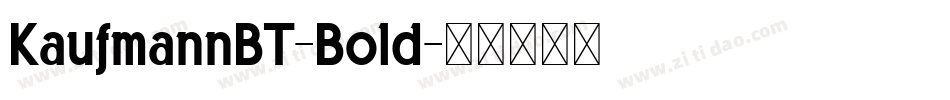 KaufmannBT-Bold字体转换