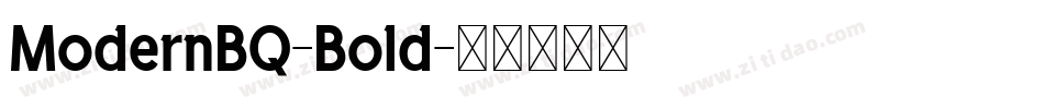 ModernBQ-Bold字体转换