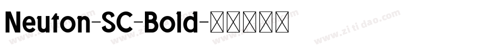 Neuton-SC-Bold字体转换