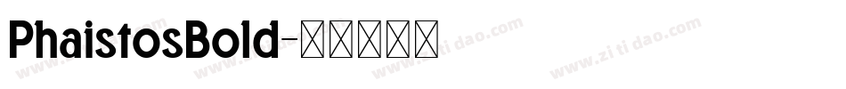 PhaistosBold字体转换