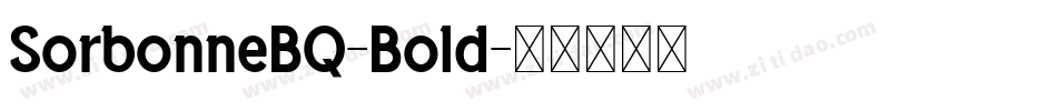 SorbonneBQ-Bold字体转换