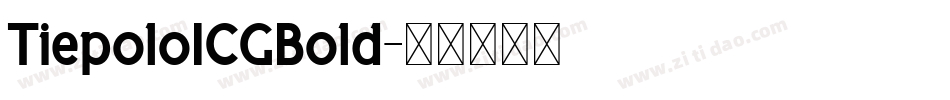 TiepoloICGBold字体转换