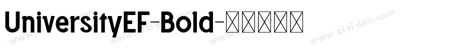 UniversityEF-Bold字体转换