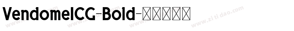 VendomeICG-Bold字体转换