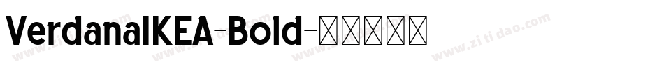VerdanaIKEA-Bold字体转换