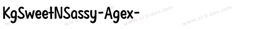KgSweetNSassy-Agex字体转换