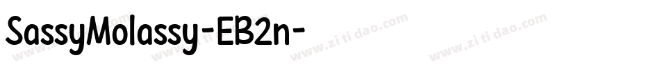 SassyMolassy-EB2n字体转换