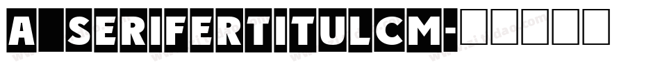 a_SeriferTitulCm字体转换