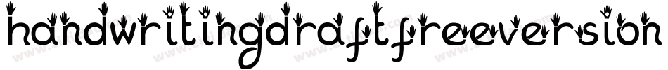 handwriting-draft_free-version字体转换