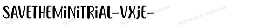SavetheminiTrial-vXjE字体转换