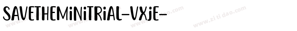 SavetheminiTrial-vXjE字体转换