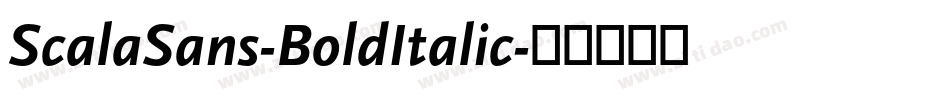 ScalaSans-BoldItalic字体转换