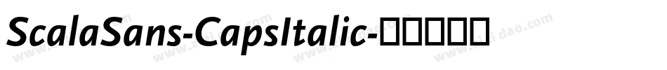 ScalaSans-CapsItalic字体转换