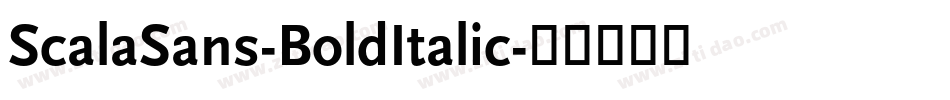 ScalaSans-BoldItalic字体转换
