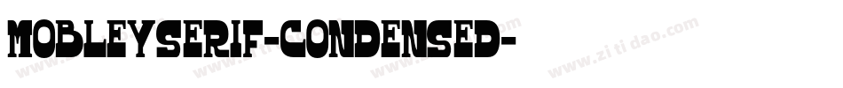 MobleySerif-Condensed字体转换