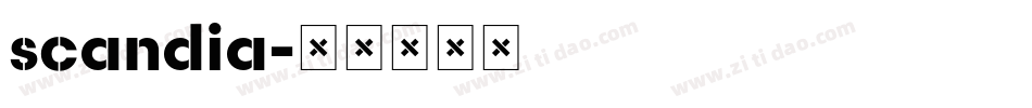 scandia字体转换