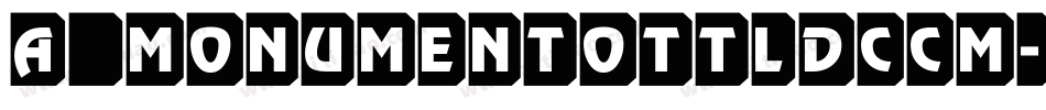a_MonumentoTtlDcCm字体转换