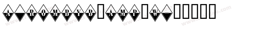 a_RombyB&W字体转换