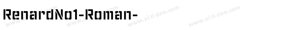 RenardNo1-Roman字体转换