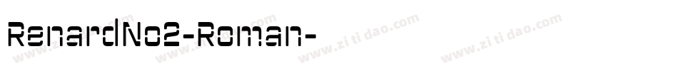 RenardNo2-Roman字体转换