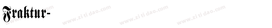 Fraktur字体转换