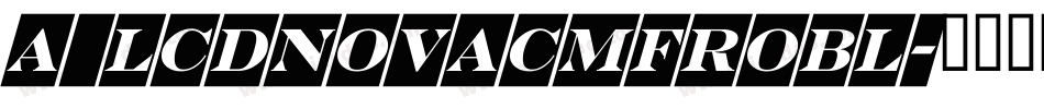 a_LCDNovaCmFrObl字体转换
