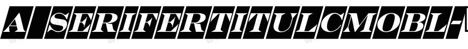 a_SeriferTitulCmObl字体转换