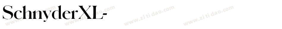 SchnyderXL字体转换