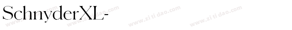 SchnyderXL字体转换