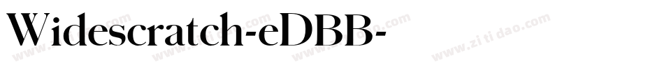 Widescratch-eDBB字体转换
