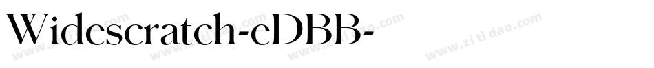 Widescratch-eDBB字体转换