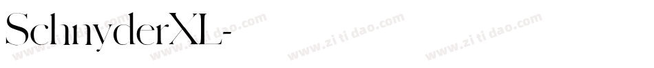 SchnyderXL字体转换