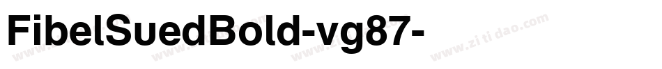 FibelSuedBold-vg87字体转换