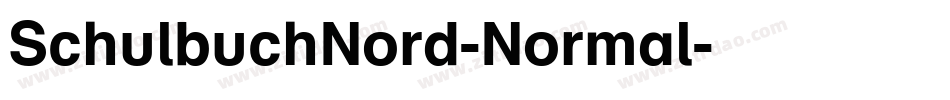 SchulbuchNord-Normal字体转换