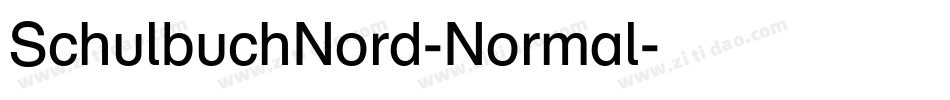 SchulbuchNord-Normal字体转换