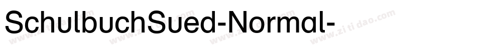 SchulbuchSued-Normal字体转换