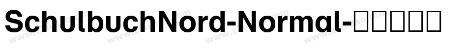 SchulbuchNord-Normal字体转换