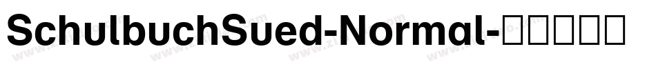 SchulbuchSued-Normal字体转换