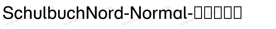 SchulbuchNord-Normal字体转换