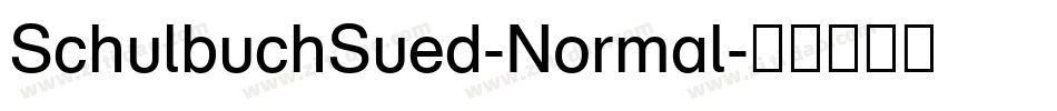 SchulbuchSued-Normal字体转换