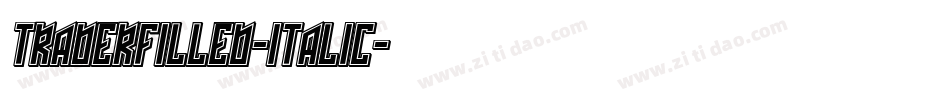 TraderFilled-Italic字体转换