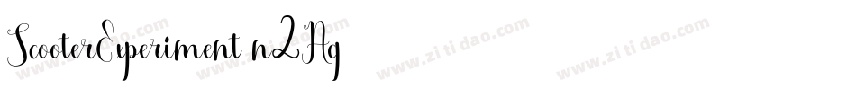ScooterExperiment-n2Ag字体转换