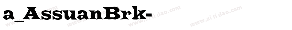 a_AssuanBrk字体转换